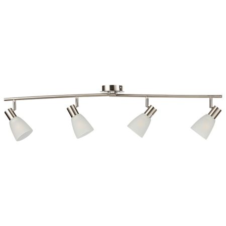 Lámpara de Techo Luz de Techo Girantoria de 4 Luces para Sala de Estar Dormitorio Pasillo Bombilla NO Inlcuida 93 x 11 x 21,5 cm