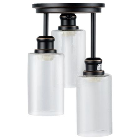Lámpara de Techo Luz de Techo Colgante Modelo Industrial para 3 Focos (NO Incluido) 20 x 35 cm