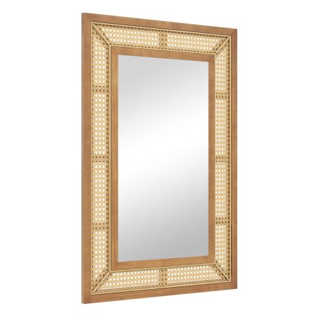 Espejo de Pared de Ratán
