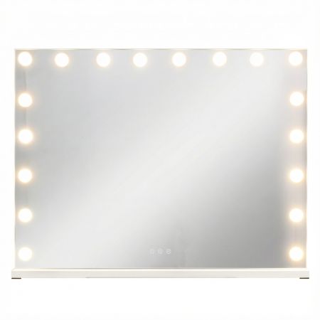 espejo de tocador con luces LED 80 x 60 cm