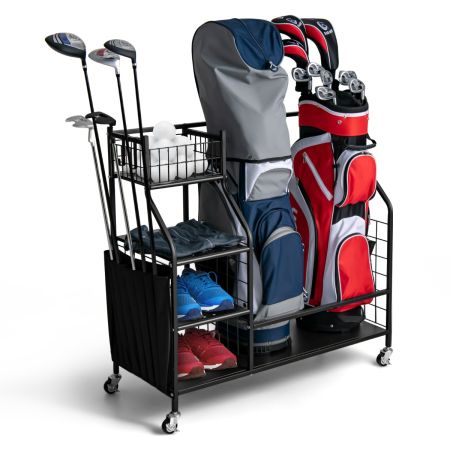 Estante de almacenamiento de bolsa de golf para garaje