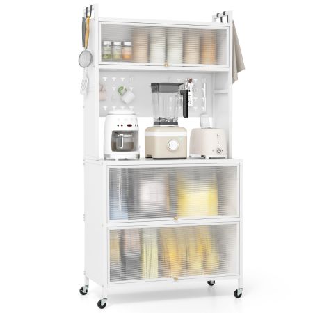 Estante de Cocina de 5 Niveles Blanco
