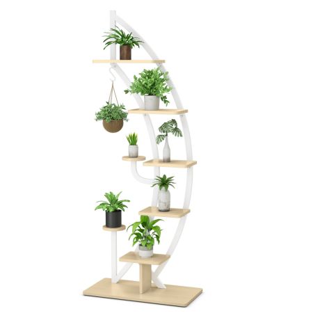 Estantería Metálica para Plantas Blanco