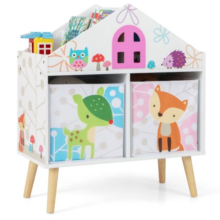 Estantería para niños con forma de casa