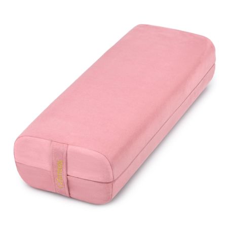 Costway Cojín Bolster para Yoga Rosa