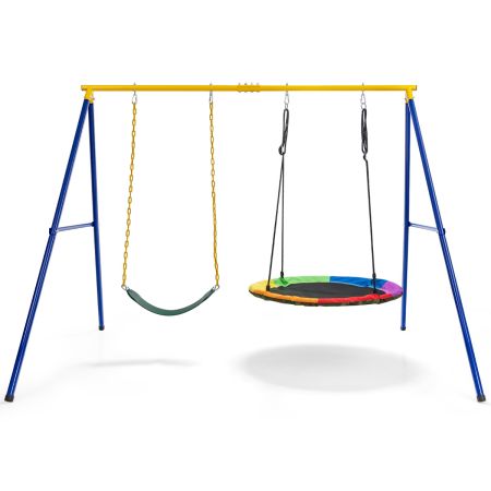 COSTWAY Set de 2 Columpios para Niños