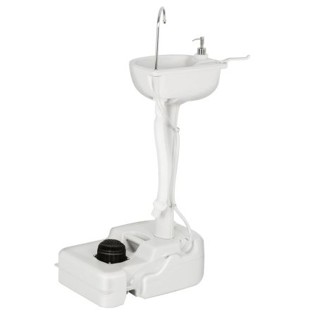 Soporte de Lavabo para Lavado de Manos Gris