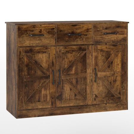 Costway gabinete cocina rústico mader