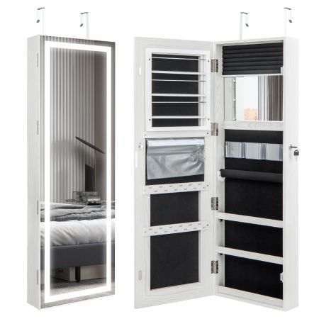 Gabinete para joyas montado en la puerta de la pared