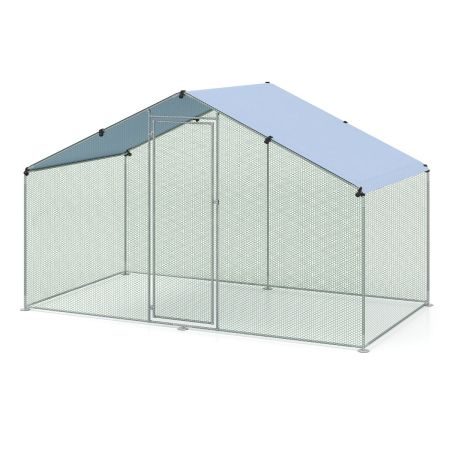 Jaula avícola caminable gallinero galvanizado patio trasero granja