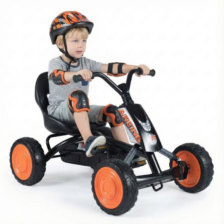 Go Kart a Pedales para Niños 3-8 años Asiento Ajustable