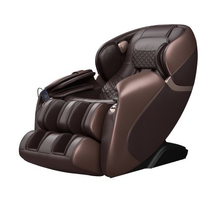 Sillón de Masaje de Cuerpo Completo Sillón Shiatsu Gravedad 0 con Sistema de Masaje de Aire y Calefacción Incorporado Reclinable Marrón
