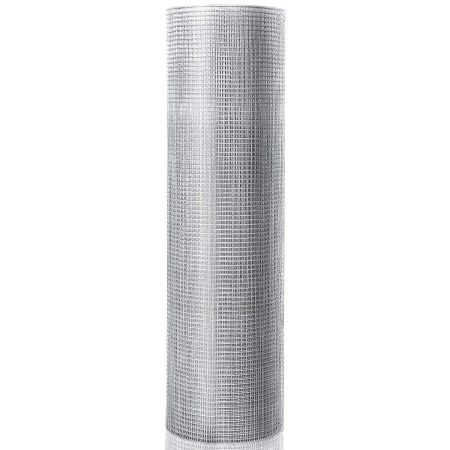 Red 0,9 m x 15 m con Hoyos de 7 x 7 mm para Gallinero y Plantas Plata 15 x 0,9 m