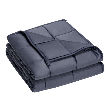 Manta Pesada Transpirable 152 x 203 cm con Revestimiento en Bambú 100% Natural y Perlas de Vidrio para Dormir y Relajarse 6.82 kg