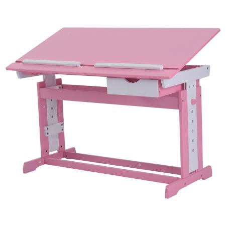 Escritorio para Niños Mesa de Lectura para Infantil - Rosa
