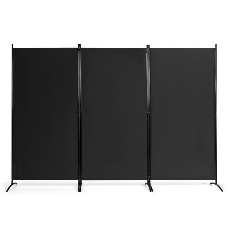 Costway Divisor con 3 Paneles Negro
