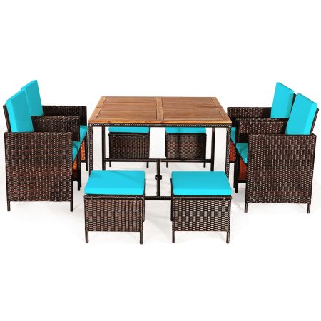 set muebles con mesa de exterior