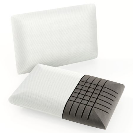almohadas de espuma con memoria de color carbón