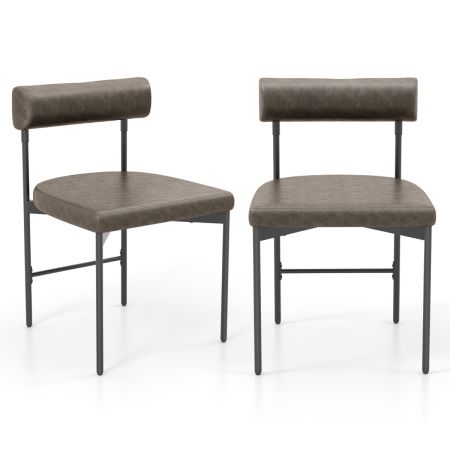 Juego de 2 Sillas de Comedor Gris