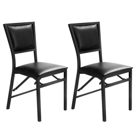 Silla Plegable De Metal Marrón Oscuro
