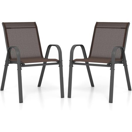 Silla de comedor de tela para patio