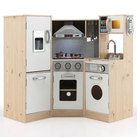 Juego de cocina de madera para niños