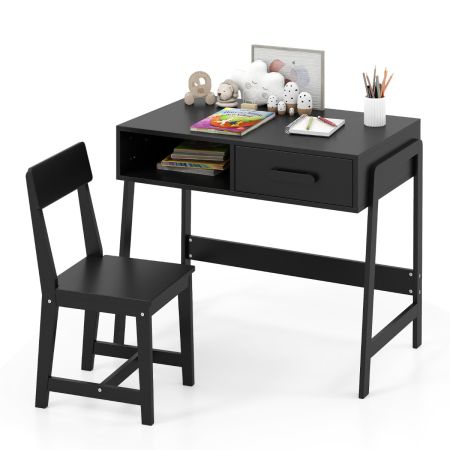 mesa de estudio para niños Negro