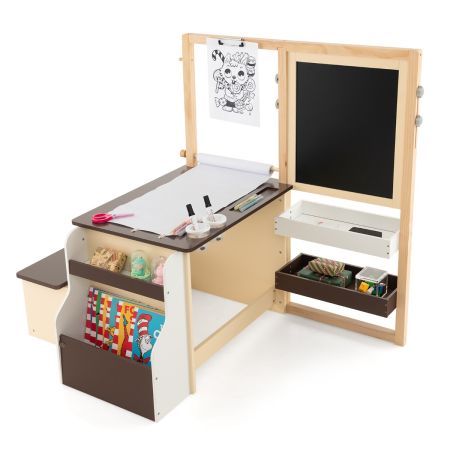 Juego de mesa y sillas de arte para niños