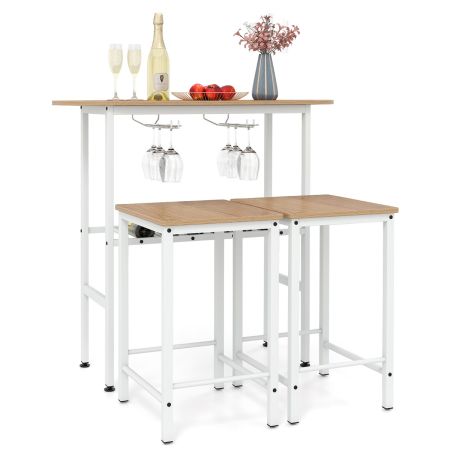 Mesa barra con almacenamiento para vinos