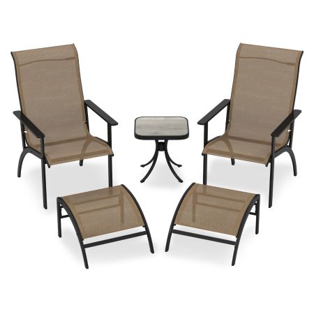 Juego Jardín Adirondack con Reposapiés