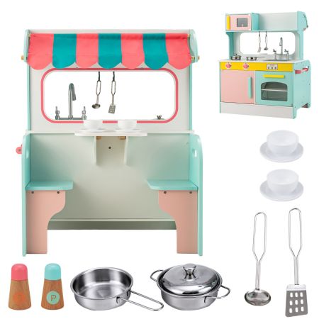 Juguete de Cocina y Restaurante 2 en 1 Azul