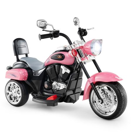 Costway Moto en Estilo Chopper para Niños Rosa