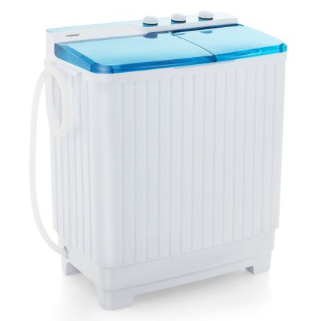 Costway Lavadora Semiautomática Azul