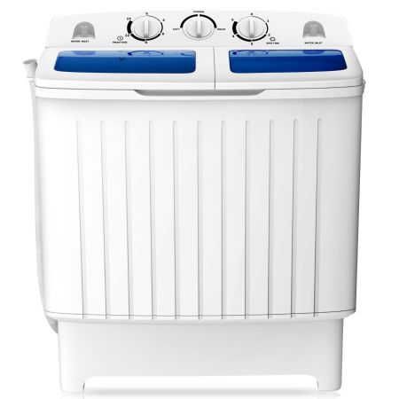 Lavadora Portátil Blanco y Azul