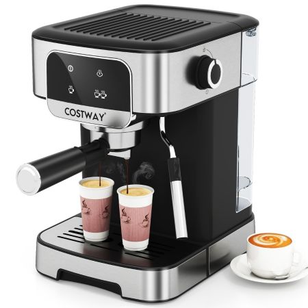 Cafetera espresso semiautomática acero