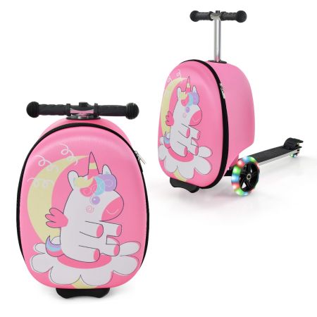 Maleta patinete para niños rosa