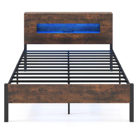 Marco de cama con luces LED
