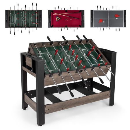 Mesa de juegos combinados futbolín billar tenis para adolescentes adultos