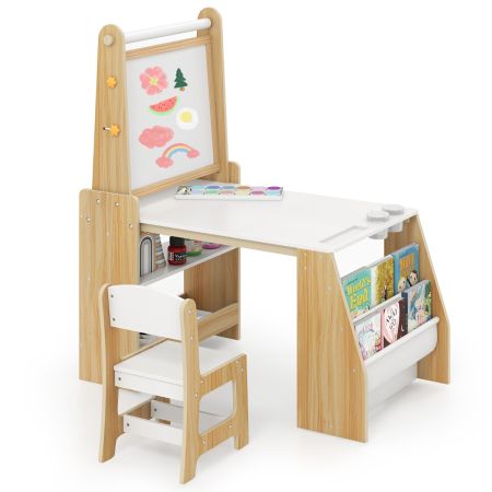 Mesa infantil con caballete
