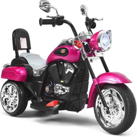Costway Moto Infantil Alimentada a Batería Morado