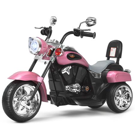 Costway Moto en Estilo Chopper para Niños Rosa