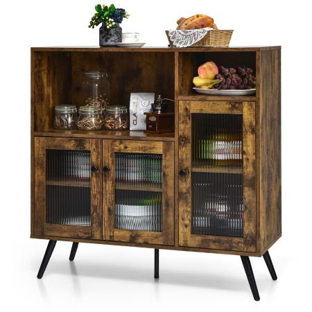 Costway Mueble Industrial Marrón