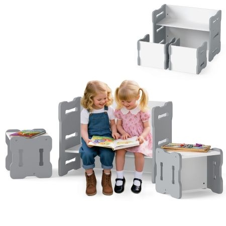 Costway juego mesa sillas niños 3 piezas