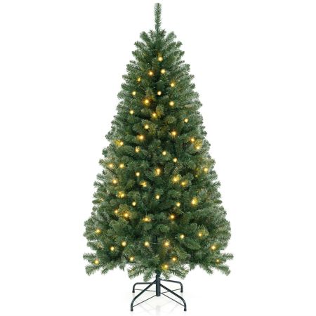 Árbol Navidad plegable metal preiluminado