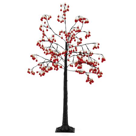 Árbol navideño Halloween mini iluminado LED twinkle interior exterior