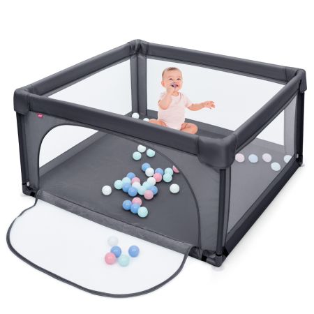 Costway Parque para Niños Gris Oscuro