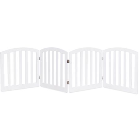Barrera de Seguridad para Niño Chimenea Rejilla para Perros Barrera Escalera Protección Blanco 246 x 61cm