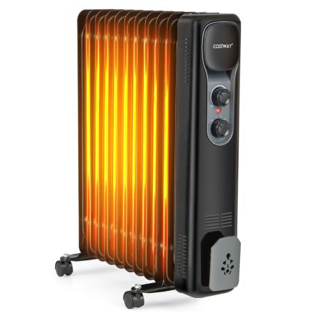 Costway 2500W Radiador de Aceite Negro