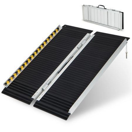 Rampa de aluminio portátil para silla de ruedas