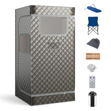 sauna portátil casa gris